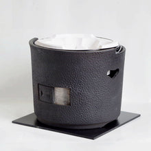 画像をギャラリービューアに読み込む, 三河焼き七輪 炎匠 黒(三河焼+珪藻土コンロ)