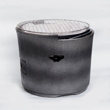 画像をギャラリービューアに読み込む, 三河焼き七輪 炎匠 銀【三河焼+珪藻土コンロ】