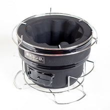 画像をギャラリービューアに読み込む, じゅうじゅう七輪<黒> 網止め・焼網・台付