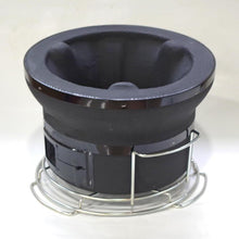 画像をギャラリービューアに読み込む, 卓上 しちりん 黒(七輪 ブラックカラーコンロ)国産黒炭付