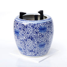 画像をギャラリービューアに読み込む, 新品 手あぶり火鉢(深底) セット 大花