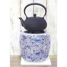 画像をギャラリービューアに読み込む, 新品 手あぶり火鉢(深底) セット 大花