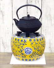 画像をギャラリービューアに読み込む, 新品 ミニ火鉢 陶器セット 黄