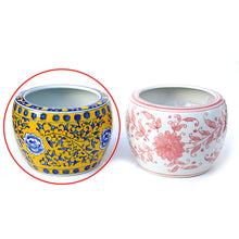 画像をギャラリービューアに読み込む, 新品 ミニ火鉢 陶器セット 黄