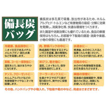 画像をギャラリービューアに読み込む, 備長炭バッグ8袋入