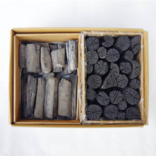 画像をギャラリービューアに読み込む, 椚切炭 3kg・備長炭 3kgセット