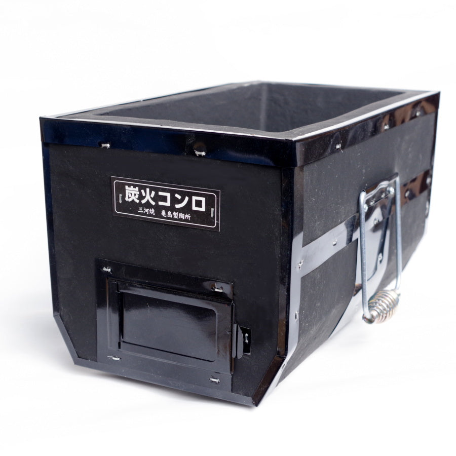 長角コンロ 炭火焼き鳥七輪【黒】 – 【炭・燃料の専門通販】+炭STYLE