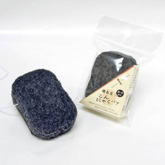 備長炭入 こんにゃくパフ