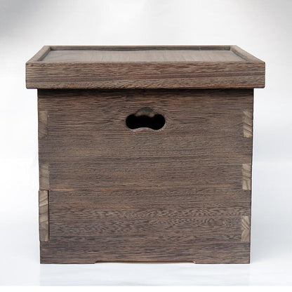 箱の桐火鉢（新品）＋火鉢道具セット