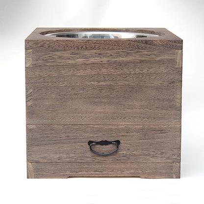 箱の桐火鉢（新品）＋火鉢道具セット